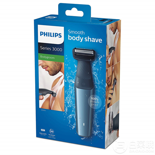 Philips 飞利浦 Bodygroom Series 3000 BG3015/13 男士电动剃毛器 Prime会员免费直邮含税到手320元