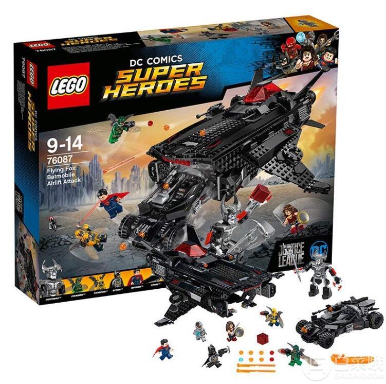 LEGO 乐高 超级英雄系列 狐蝠喷气机:蝙蝠战车空运攻击 76087 £73.89+£1.99直邮到手680元