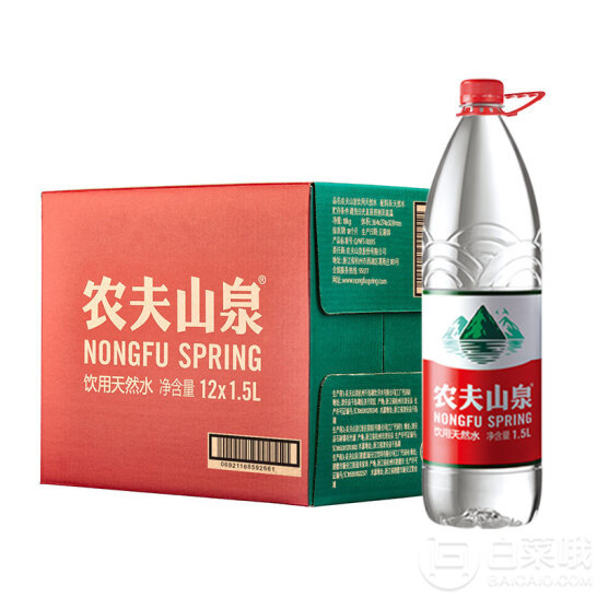 农夫山泉 饮用天然水 1.5L*12瓶30.9元