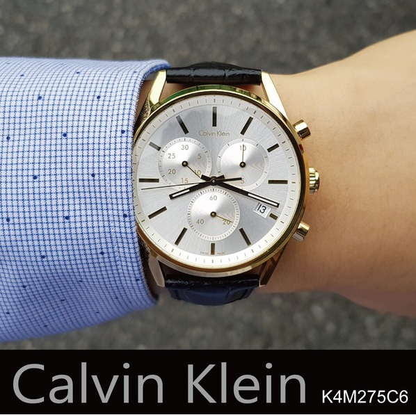 Calvin Klein Formality系列 K4M275C6 男士皮带三眼石英表 免费直邮到手590元
