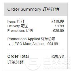 LEGO 乐高 Technic 科技系列 42078 马克卡车 £94.99+£1.99（需用码）直邮到手863元