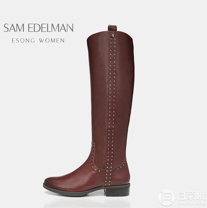 限Prime会员，Sam Edelman 女士Prina真皮长筒靴G0562L 2色417.05元包邮（下单立减）