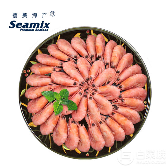 MSC认证，禧美海产 加拿大北极甜虾 65-85只 500g凑单低至14.9元/斤