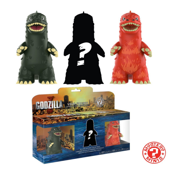 Funko Pop Mystery Minis 哥斯拉Godzilla 摆件 3只装 Prime会员凑单免费直邮到手127.25元