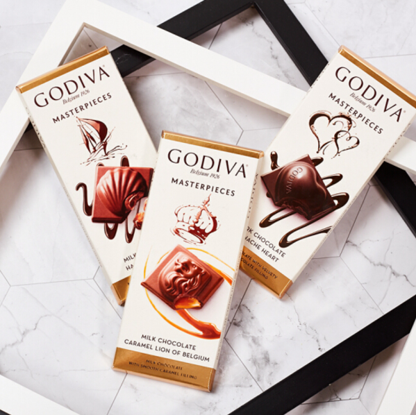 Godiva 歌帝梵 多口味大排巧克力 86g*4件 132元包邮33元/件（需领券）
