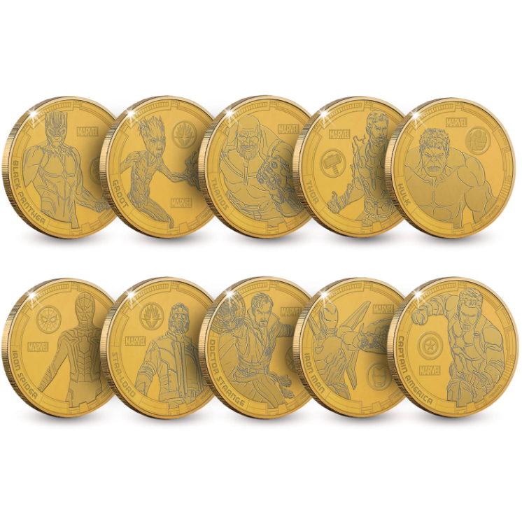 漫威 复仇者联盟 限量硬币套装 £53.99（需用码）免费直邮到手470元