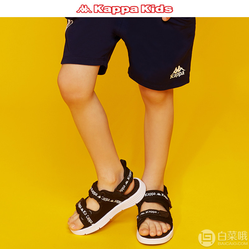 Kappa 2019夏季新款男/女童运动凉鞋沙滩凉鞋（27~38码）3色129元包邮（双重优惠）