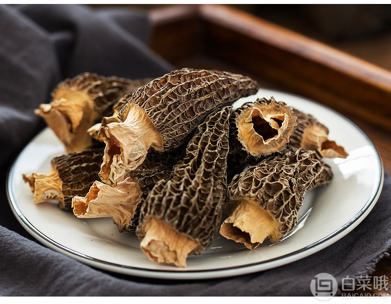 名滇臻品 半剪柄羊肚菌干貨50g禮盒裝58元包郵（需領(lǐng)券）