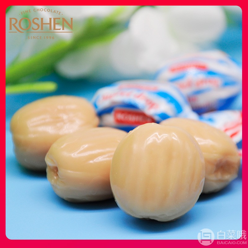 乌克兰进口，ROSHEN 如胜 牛奶夹心硬糖1000g29.9元包邮（需领券）