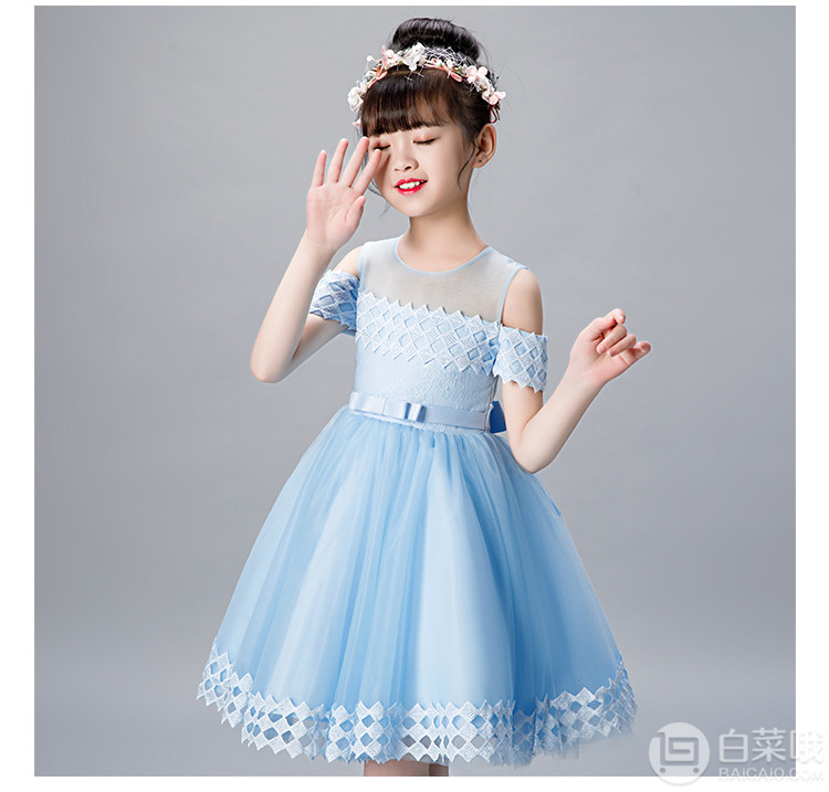 GULULU 2019新款韩版洋气蓬蓬公主裙 3色68元包邮（需领券）