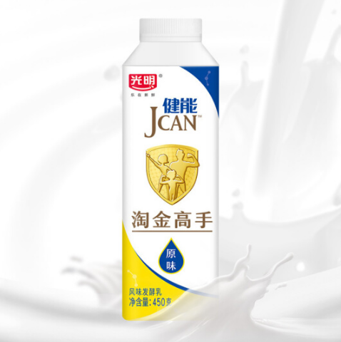 Bright 光明 JCAN 淘金高手 原味 风味发酵乳 450g*28件 146.88元包邮5.25元/件（双重优惠）