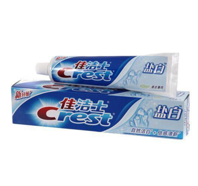 Crest 佳洁士 盐白牙膏 清凉薄荷香型 90g *2件 3.9元1.95元/件