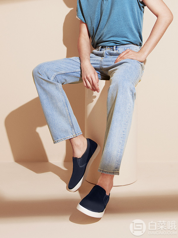 19夏新款，Clarks 其樂 Landry Step 男款一腳蹬休閑鞋 41.5碼154.16元