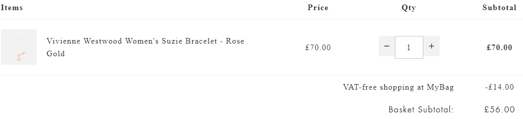 Vivienne Westwood 西太后 SUZIE 土星玫瑰金手链 £56到手新低￥578.23