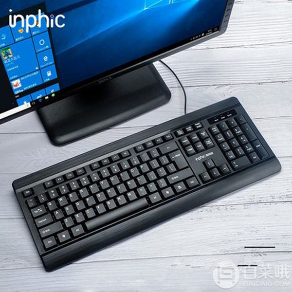 Inphic 英菲克 V580 有线静音键盘9.9元包邮（需领券）