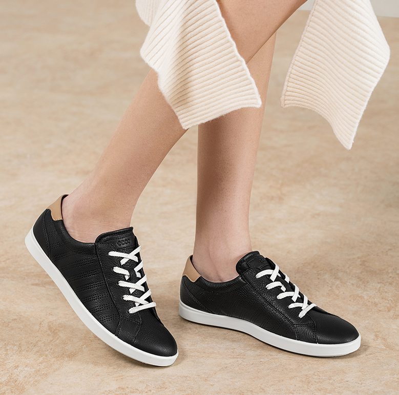 码全，2019新款 ECCO 爱步 Leisure惬意系列 女士牛皮系带休闲鞋新低363.08元（国内1129元）