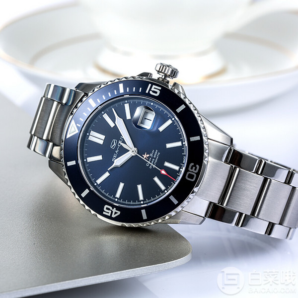 Plus会员，SeaGull 海鸥 海洋之星 816.523 男士机械手表（含帆布带+工具）新低1220元包邮（双重优惠）