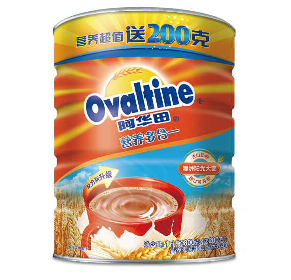 Ovaltine 阿华田 营养蛋白型固体饮料超值装 1kg *3件 +凑单品 69.2元20.81元/件（下单满减）