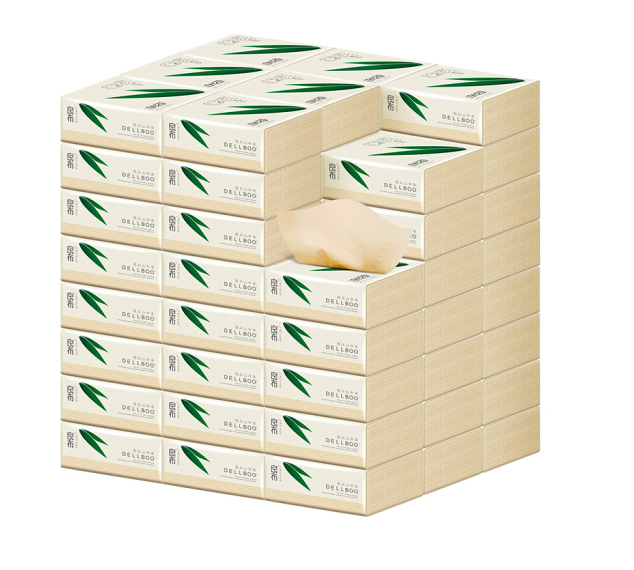 DELLBOO 良布 超韧本色抽纸（S码） 3层100抽24包 *3件70.7元包邮（23.57元/件）