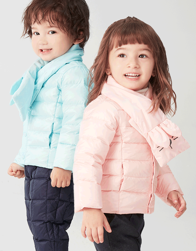 韩国TOP童装品牌，Happyland 男女童保暖羽绒外套 4色新低79元包邮（需领券）