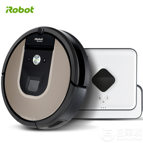 iRobot Roomba 961 扫地机器人+Braava 381 拖地机器人 赠吹风机+配件套装+清洁布4398元包邮