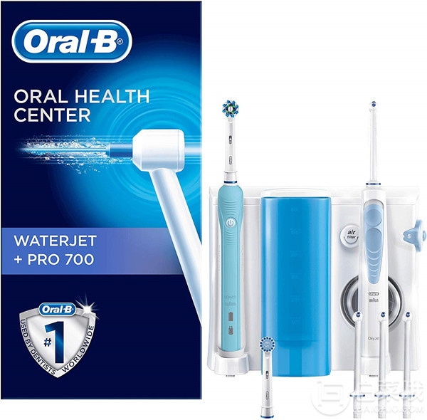 Oral-B 欧乐-B WaterJet MD16 冲牙器（4支喷头）+Pro 700 电动牙刷套装353.77元（需用码）