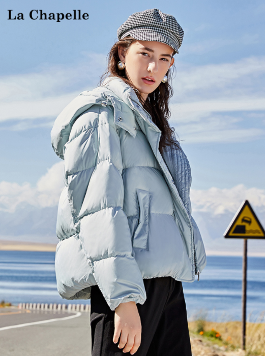 雙十一預售，拉夏貝爾 女士80%白鴨短款面包服 4色349元包郵（需定金60元）