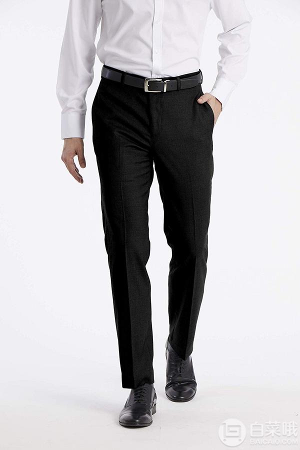 销量第一！Calvin Klein 卡尔文·克莱恩  男士修身无褶西裤新低148.38元