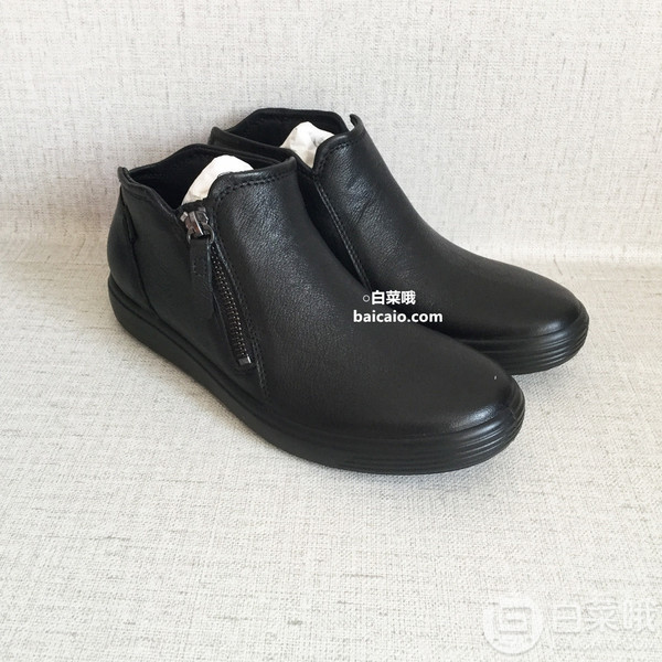 Ecco 爱步 Soft 7 柔酷7号 女士牛皮侧拉链短靴新低367.31元