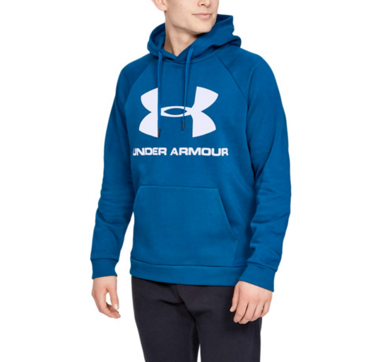 2色多码，Under Armour 安德玛 Rival Fleece UA男士连帽卫衣 1345628新低168.39元（天猫499元）