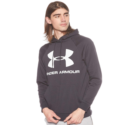 2色多码，Under Armour 安德玛 Rival Fleece UA男士连帽卫衣 1345628新低168.39元（天猫499元）