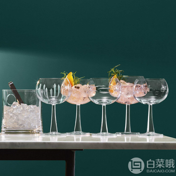 LSA International Gin系列 玻璃高脚酒杯690ml*2个196元