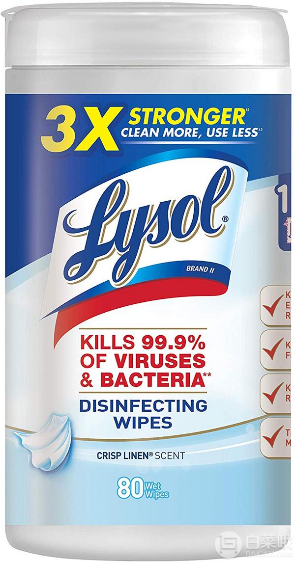 暢銷高好評，Lysol 來沙爾 消毒濕巾 80片78元