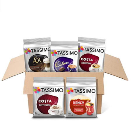 销量第一，Tassimo Variety 什锦胶囊咖啡组合 5袋（共56个）新低178.44元