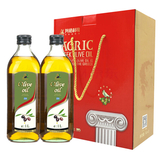 希臘原裝進(jìn)口，AGRIC 阿格利司 特級初榨橄欖油禮盒 1L*2瓶*2件132元包郵