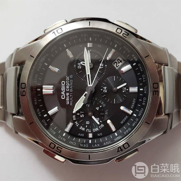 可收秋波，Casio 卡西欧 Waveter系列 WVQ-M410TD-1AJF 太阳能6局电波男表1143元