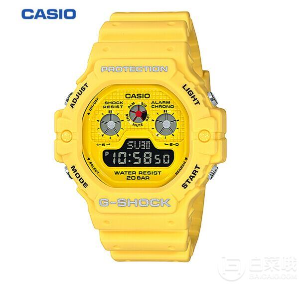 CASIO 卡西欧 G-SHOCK DW-5900RS-1 男款运动腕表新低499元包邮