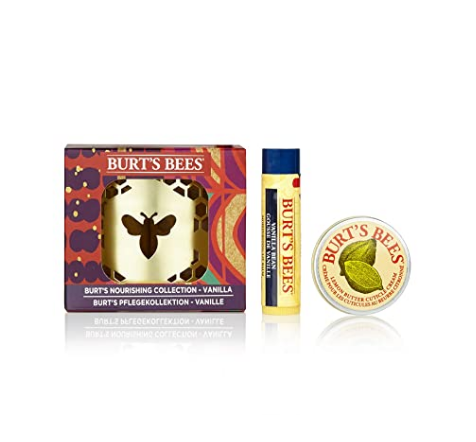 Burt's Bees 小蜜蜂 石榴/香草禮品套裝（唇膏 4.25g+指甲修護(hù)霜8.5g）48.9元