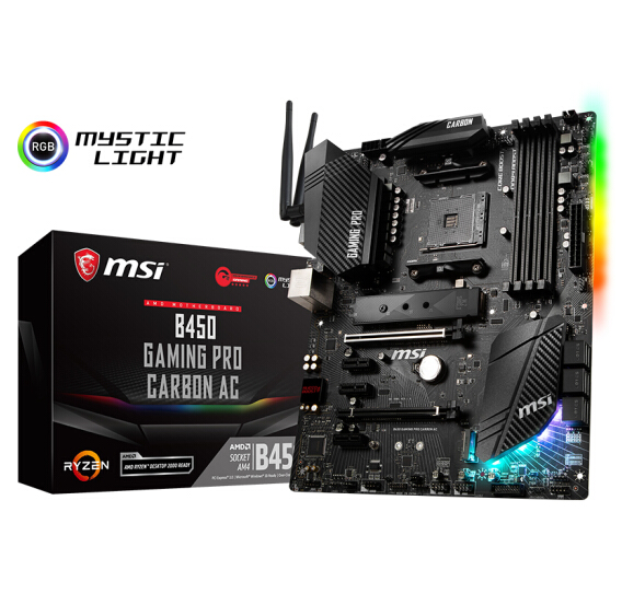 msi 微星 B450 GAMING PRO CARBON AC 暗黑板 主板949元包邮（粉丝价）