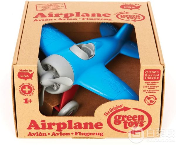 Green Toys 玩具飞机 蓝色新低43.01元