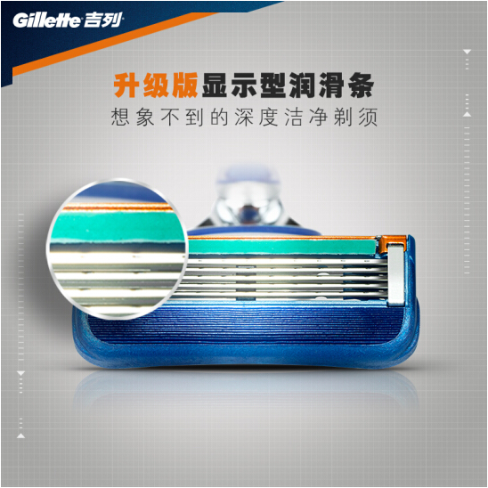 Gillette 吉列 Fusion5 锋隐 手动剃须刀替换刀头18个装217.33元（Prime会员92折）