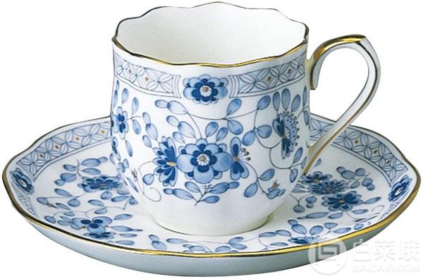 NARUMI 鸣海 Milano系列 骨瓷咖啡杯碟套装 130ml新低195.85元（可3件9折）