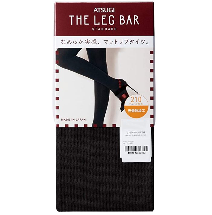ATSUGI 厚木 The Leg BAR 210D蓄热哑光螺纹连裤袜 FP1380折后62.3元（1件9折）