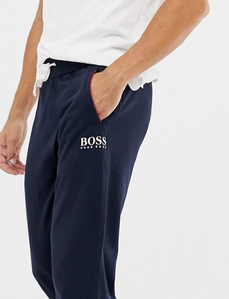 S码，BOSS Hugo Boss 雨果·博斯 Authentic 男士纯棉运动长裤 50381425新低254.77元（3件92折）