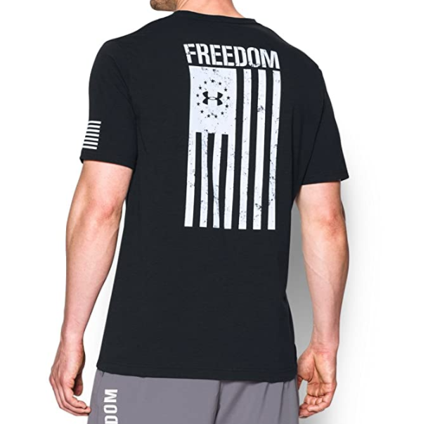 多码多色，Under Armour 安德玛 Freedom Flag 男士运动短袖T恤118.97元