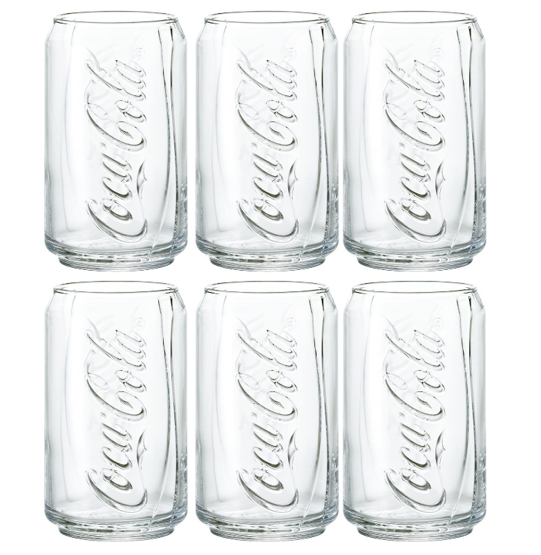 Aderia 石塚硝子 B-5468 可口可乐 罐型玻璃杯355ml*6个装136.97元