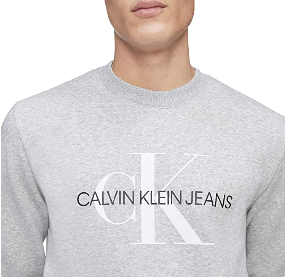 Calvin Klein 卡尔文·克莱恩 Monogram Logo 男士印花圆领卫衣新低164.7元（1件92折）