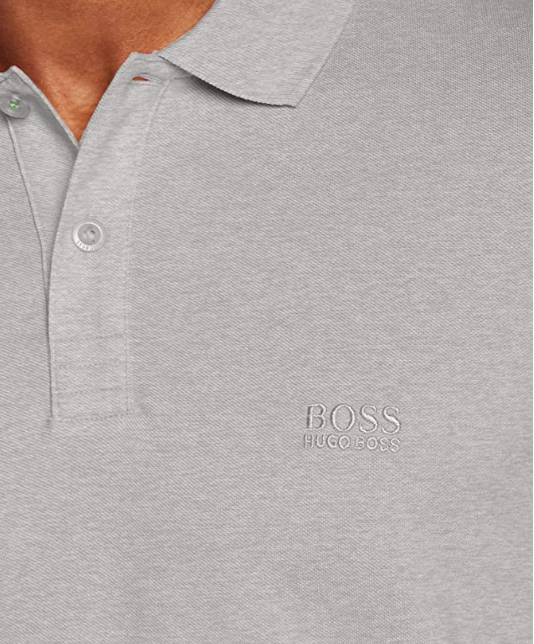 S/M码，Hugo Boss 雨果博斯 Piro 男士纯棉Polo衫 绿色/灰色313.26元