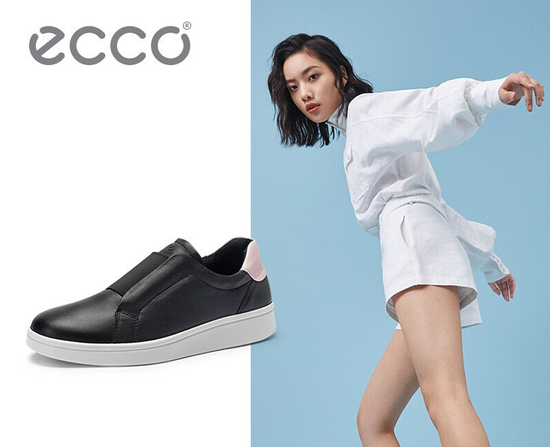 2020新款，ECCO 爱步 Soft 4 柔酷4号 女士真皮一脚蹬休闲鞋 856713新低439.28元