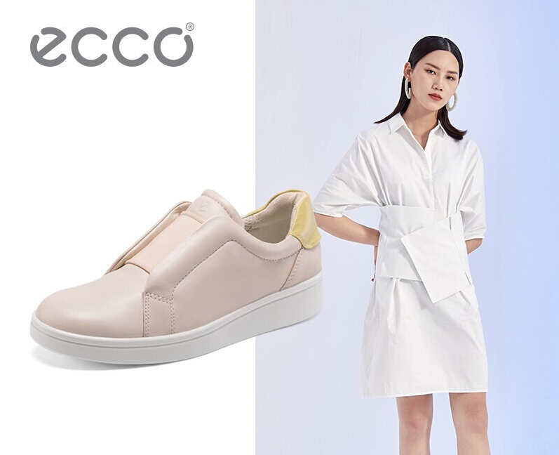 2020新款，ECCO 爱步 Soft 4 柔酷4号 女士真皮一脚蹬休闲鞋856713443.86元（天猫旗舰店1599元）